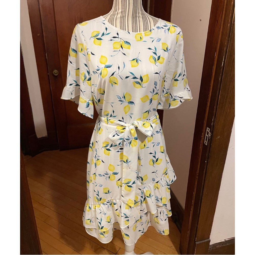 Banana Republic lemon dress Size 14 Tall